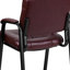 Chaise d'appoint de réception rembourrée et capitonnée en cuir LeatherSoft Haeger-16768541-16768538