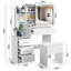 Ahmier Dressing Table with Sliding Mirror-499666632