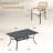 6-Person Rectangular Outdoor Patio Dining Set With Stackable Armchair