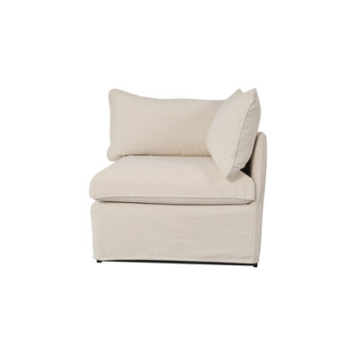  Fauteuil d'angle avec coussin de lait Simon