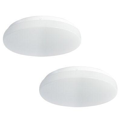 2 Pack 10 Inch Dimmable LED Ceiling Light Fixture, 16W 1400LM, 4000K Cool White, Modern Super Bright Flush Mount Ceiling Light for Bedroom, Kitchen, Bathroom, ETL Listed