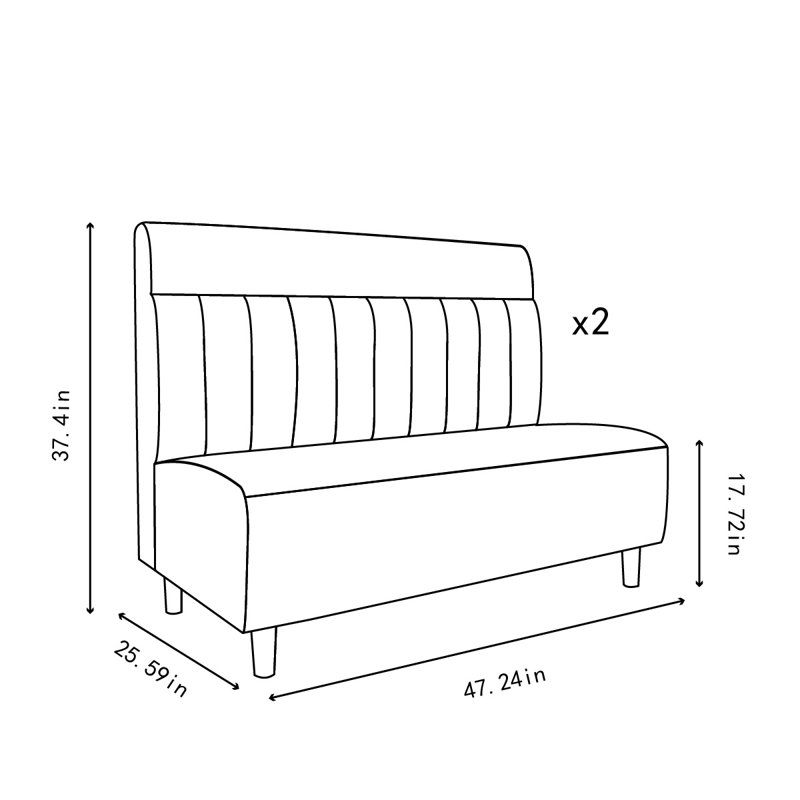 Banc de rangement Michalla, Vert