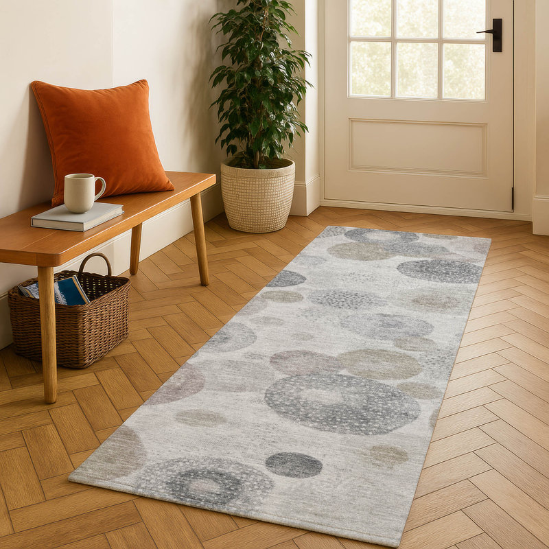 Premium Machine Washable Jakiyra AMF1896 Geometric Rug, Runner 2'3" x 7'6"