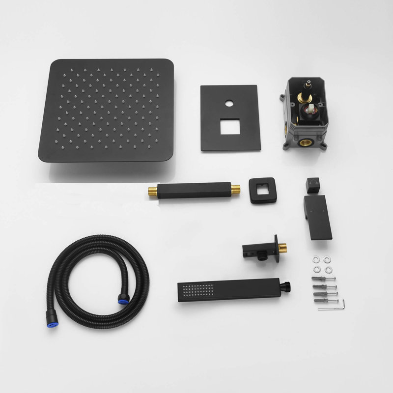 All-In-One Kit with Rough in-Valve, Matte Black