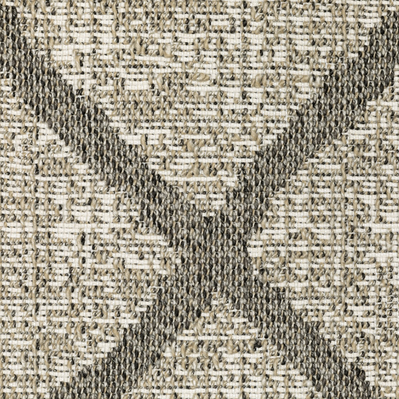 Tapis à franges intérieur / extérieur Rayfe, Rectangle 5 pi 3 po x 7 pi 3 po