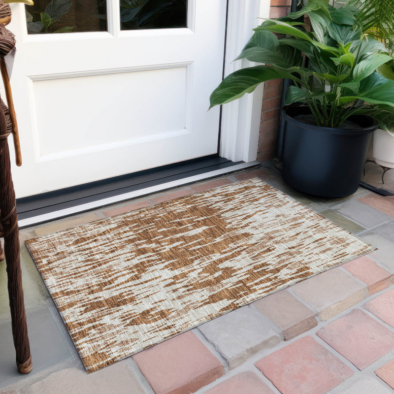Tapis rectangulaire Aleighna avec envers antidérapant, Rectangle 1 pi 8 po x 2 pi 6 po