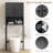 Over The Toilet Storage Cabinet Free Standing Toilet Rack With Adjustable Shelf-1401255318
