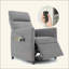 Fauteuil inclinable électrique pour adultes - Fauteuil inclinable électrique moderne en tissu avec repose-pieds, siège rembourré - Conception peu encombrante pour le salon, le cinéma maison-1500692534