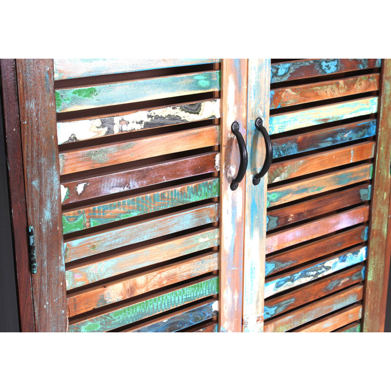 Kimbell 2 Door Solid + Manufactured Wood Wardrobe