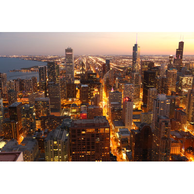 Dermont " Downtown Chicago At Twilight " by Achimhb