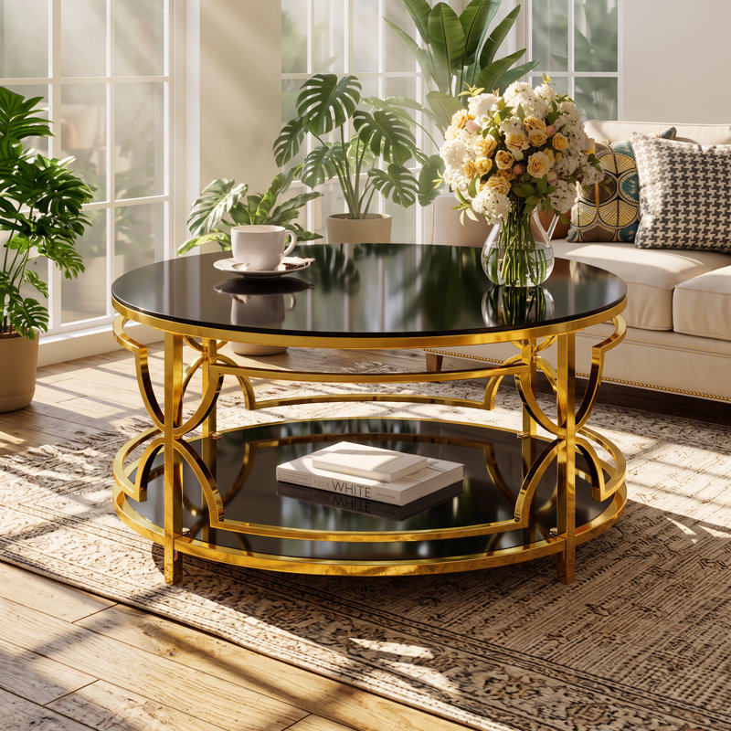 Tempered Glass Top Coffee Table