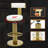 Fabrizio Swivel Upholstered Genuine Leather Adjustable Height Counter Stool-670018491
