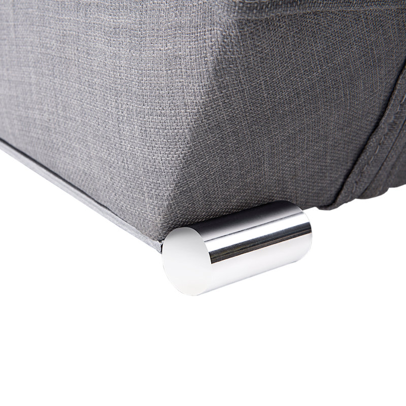 Upholstered Bed, Grey, 160 x 200cm