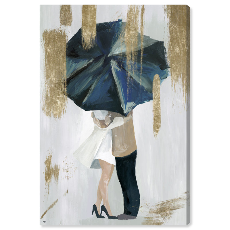«Under the Rain», peinture sur toile, H 45 po x l 30 po x P 1,5 po