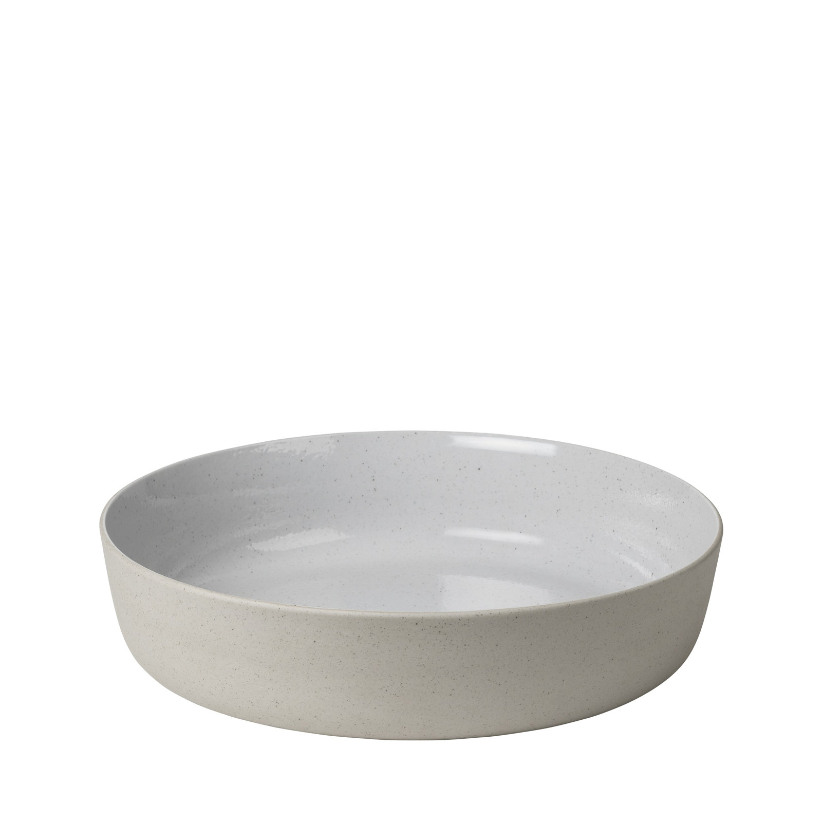 SABLO Ceramic Salad Bowl, 2.96"H x 11.03"W x 11.03"D, Beige/Gray
