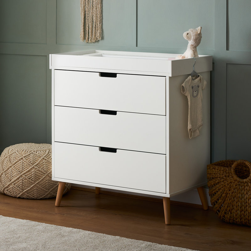 Maya Changing Unit, White/Beige