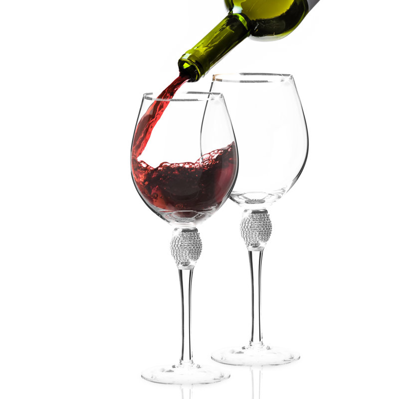 18 oz. Neelyville Verre à vin blanc, 2, Argent