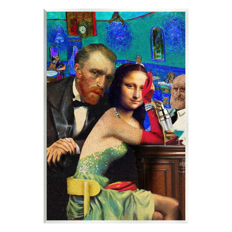 Van Gogh et Mona Lisa par Barry Kite, H 15 po x l 10 po x P 0,5 po
