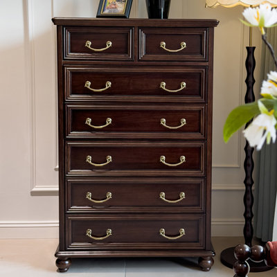 Buffet décoratif en bois de noyer foncé