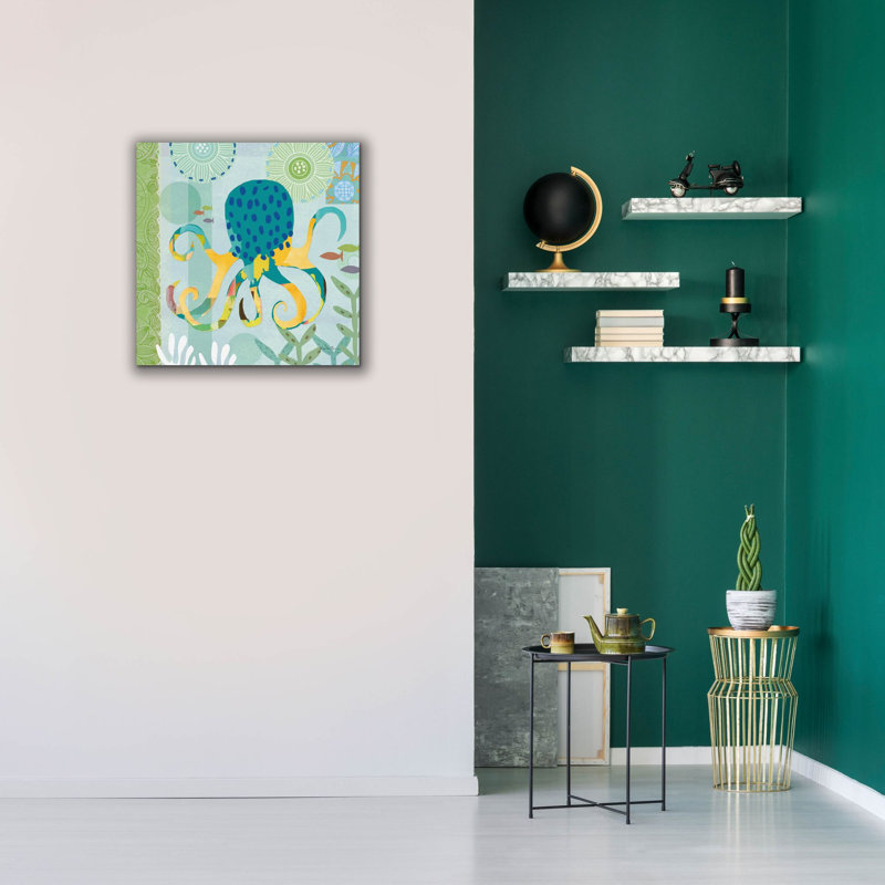 «Epic Graffiti» «Underwater World 2» par Farida Zaman, art mural sur toile, 26 po x 26 po, H 26 po x l 26 po