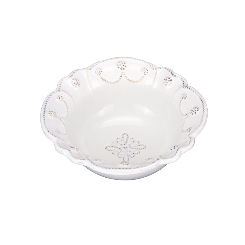 Jardins du Monde Cereal/Ice Cream Bowl - Whitewash
