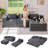  Modular Sectional Sofa Couch Foldable L-shaped Folding Sofa Bed Compression Sofa-1730937262