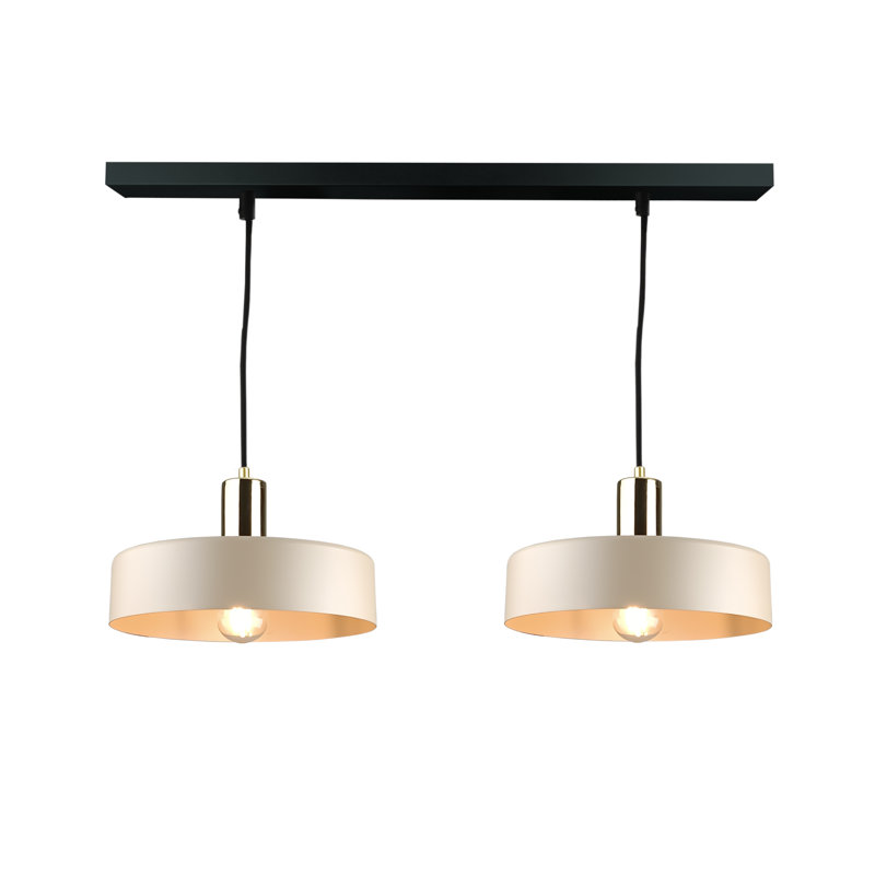 Bhavi 2 - Light Drum Pendant, Latte Gold, Beige/Brown