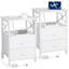 41cm W Metal Bedside Table