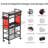 Rolling Tool Cart With Power Strip & Charging Station For Mechanics