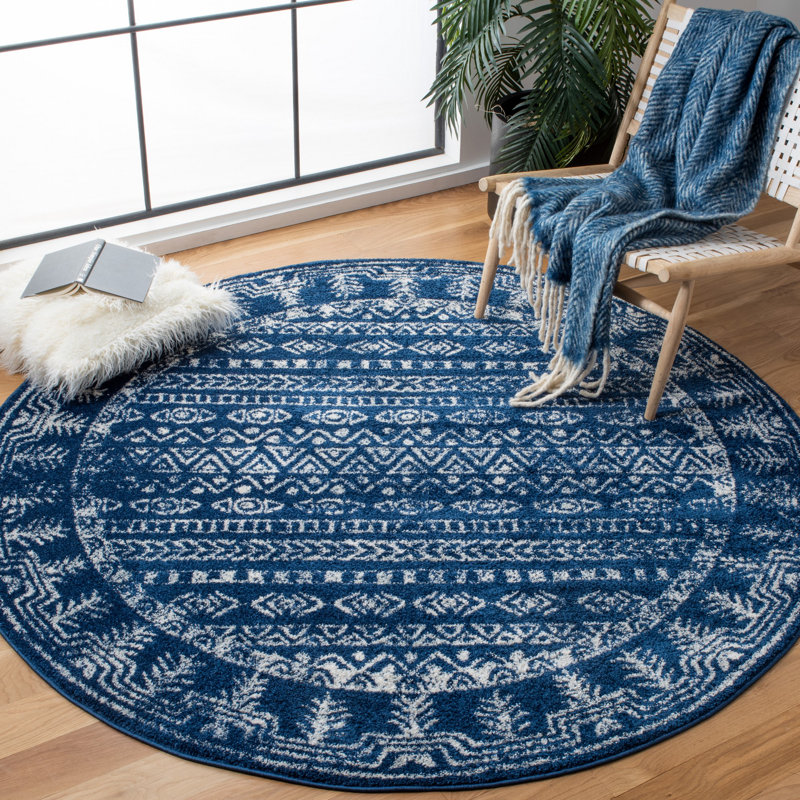 Tulum Performance Southwestern Rug, Round 6'7"