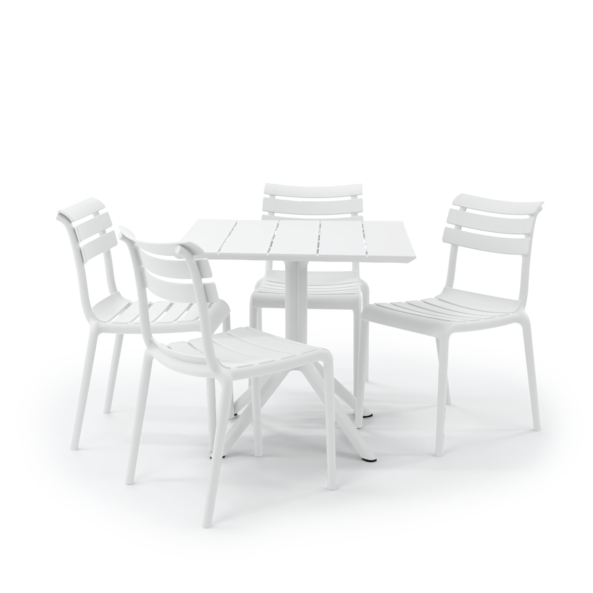 Centreville 4 Person Dining Set, White