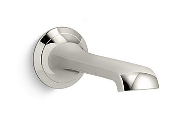 Script™ Wall-Mount Bath Spout, Nickel Silver