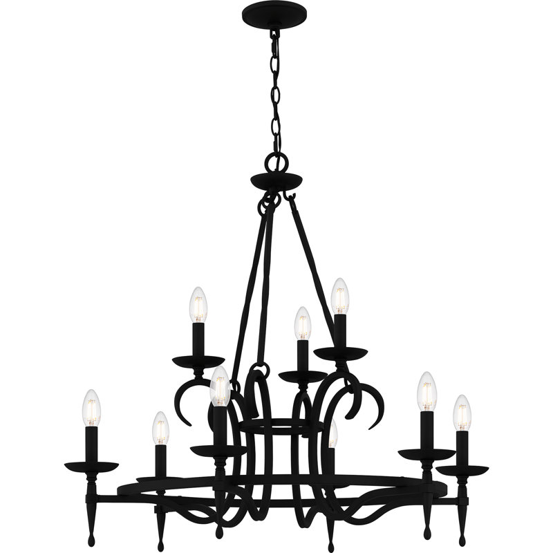 Daizhane 9 - Light Steel Dimmable Chandelier