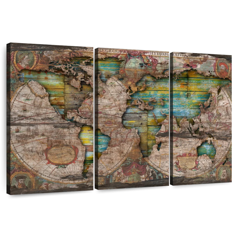 Ancienne carte Aliaz Shabby Elegance, H 20 po x l 33 po