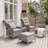 Demarcus Sun Lounger Set with Cushions and Table
