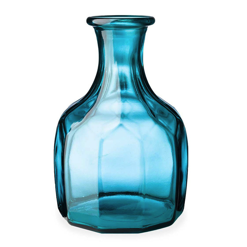 Zaheda Glass Table Vase, Dark Blue