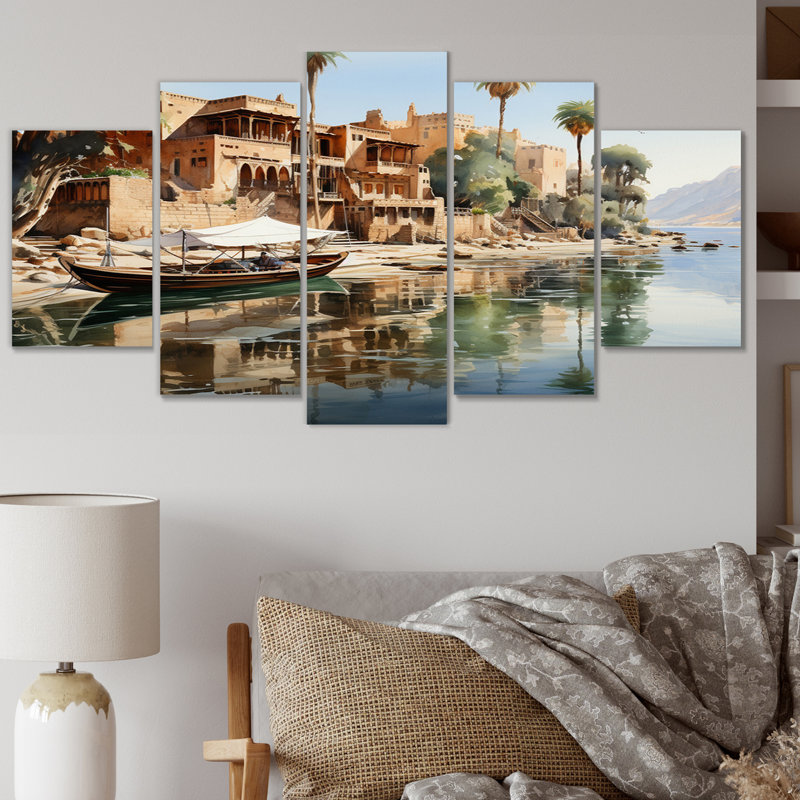 Égypte, ensemble de décorations murales en métal «The Niles Reflection»