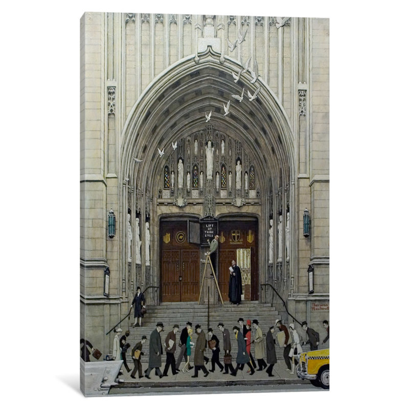 «Lift Up Thine Eyes» par Norman Rockwell, impression sur toile tendue, H 60 po x l 40po x P 1,5 po