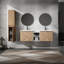 Meuble-lavabo de salle de bain avec lavabo et armoire d'appoint - 60 po, finition moderne, design élégant-2043209911