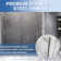 66 To 72 In. W X 76 In. H Single Sliding Frameless Shower Door With 5/16 In. Tempered Clear Glass