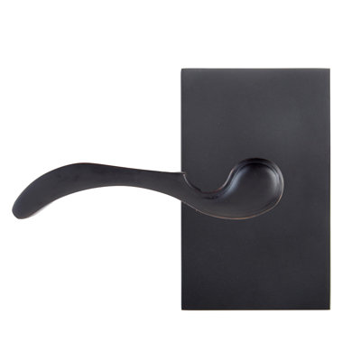 Bravura 903-8 Sable Passage Lever on Rectangular Contemporary  Rose in Oil Rubbed Bronze - RH