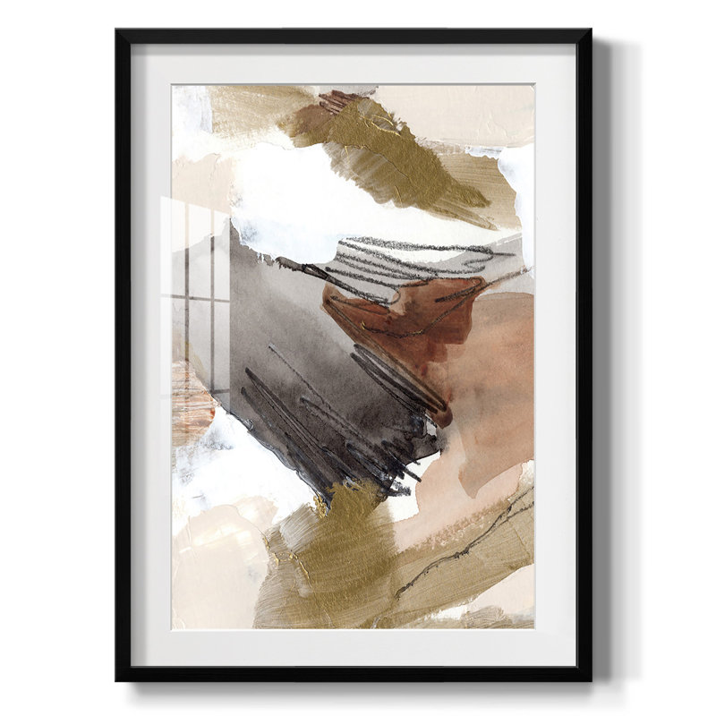 Or antique III - impression encadrée, H 25,5 po x l 17,5 po, Noir