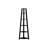 5 Tier Corner Bookcase In Black - Modern Bedroom & Office Storage For Contemporary Appeal