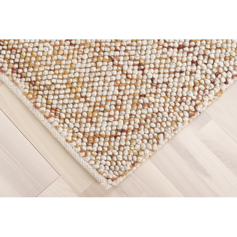 Jenks Solid Colour Hand Woven Area Rug, Rectangle 90 x 150cm