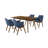 Menominee 4 - Person Solid Wood Top Four Leg Dining Set-436930732-436930729