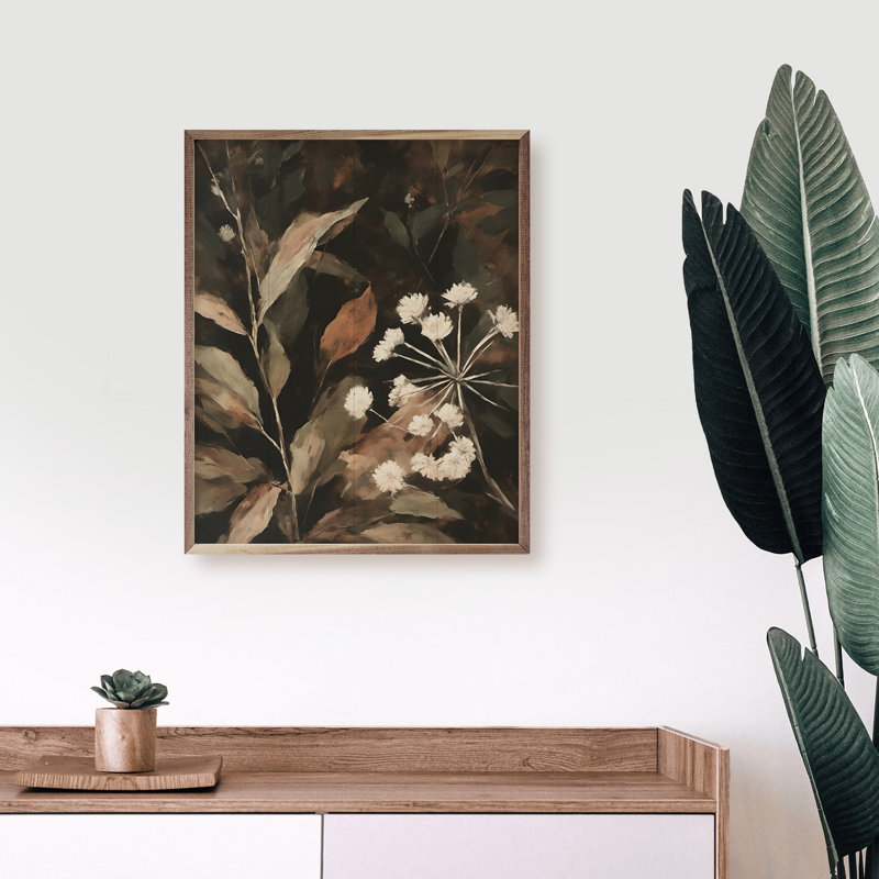 Cream Florals, 40" H x 32" W
