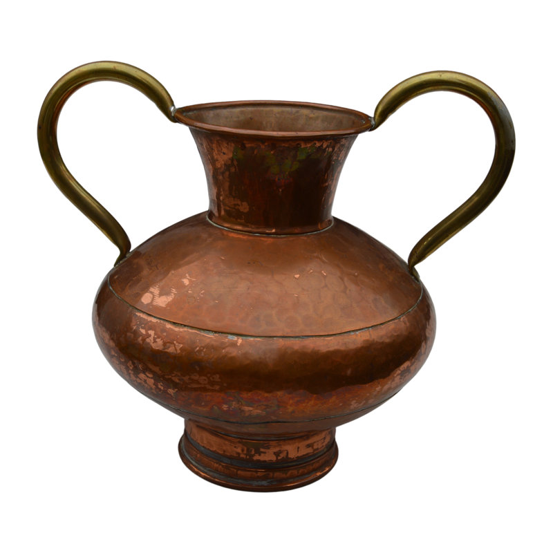 Handcrafted Copper and Brass Table Vase