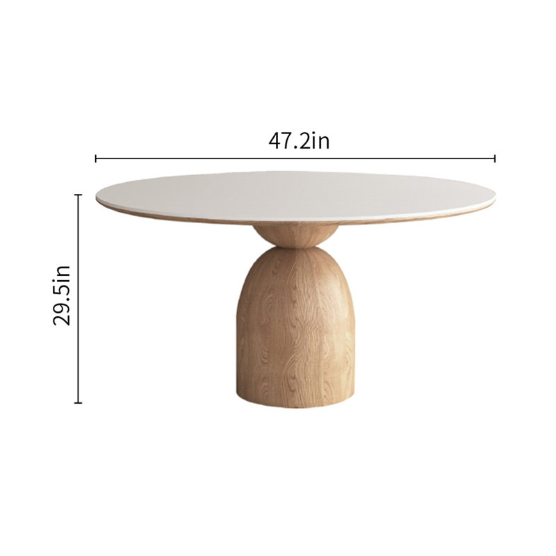 Table de salle à manger Simple, H 29,5 po x L 47,2 po x l 47,2 po