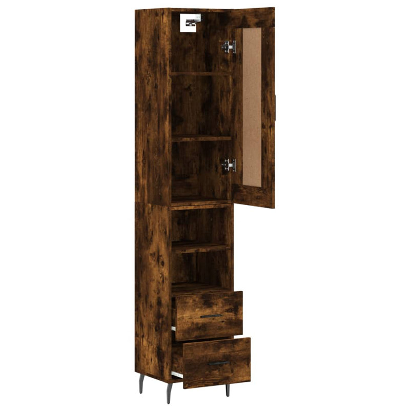 34.5cm Sideboard, Smoked Oak