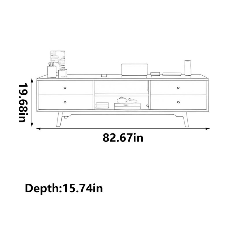 Practical home TV cabinet